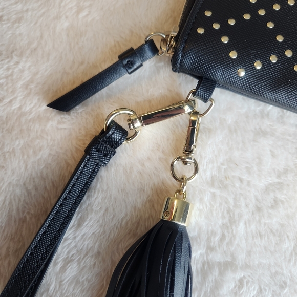 2 Pack! Victoria's Secret Studded Cosmetic Bag with matching Clutch Wristlet - Picture 5 of 8